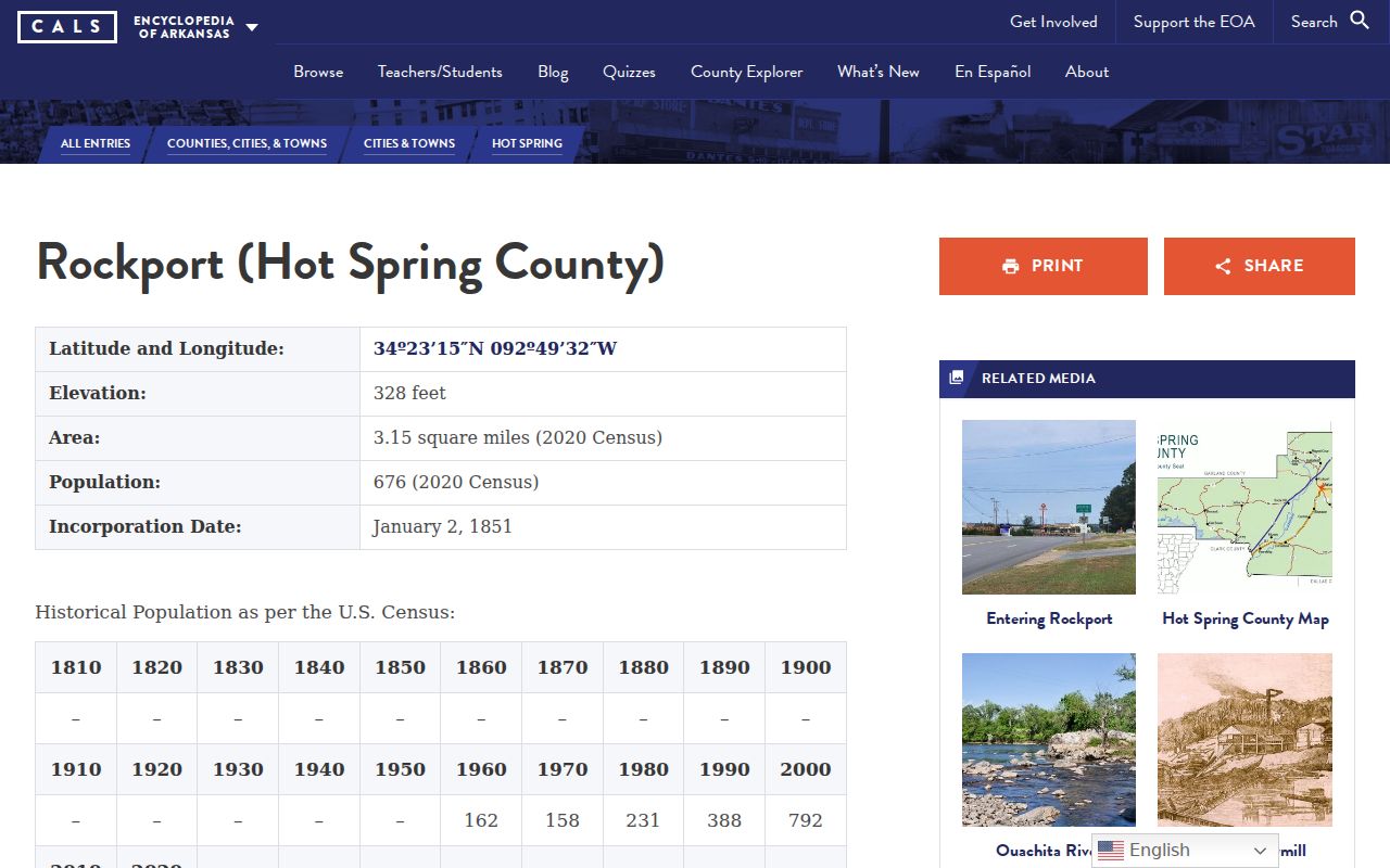 Malvern criminal history Hot Spring County city history context